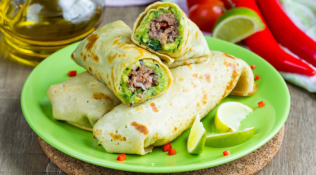 Wraps de Aguacate y Pollo